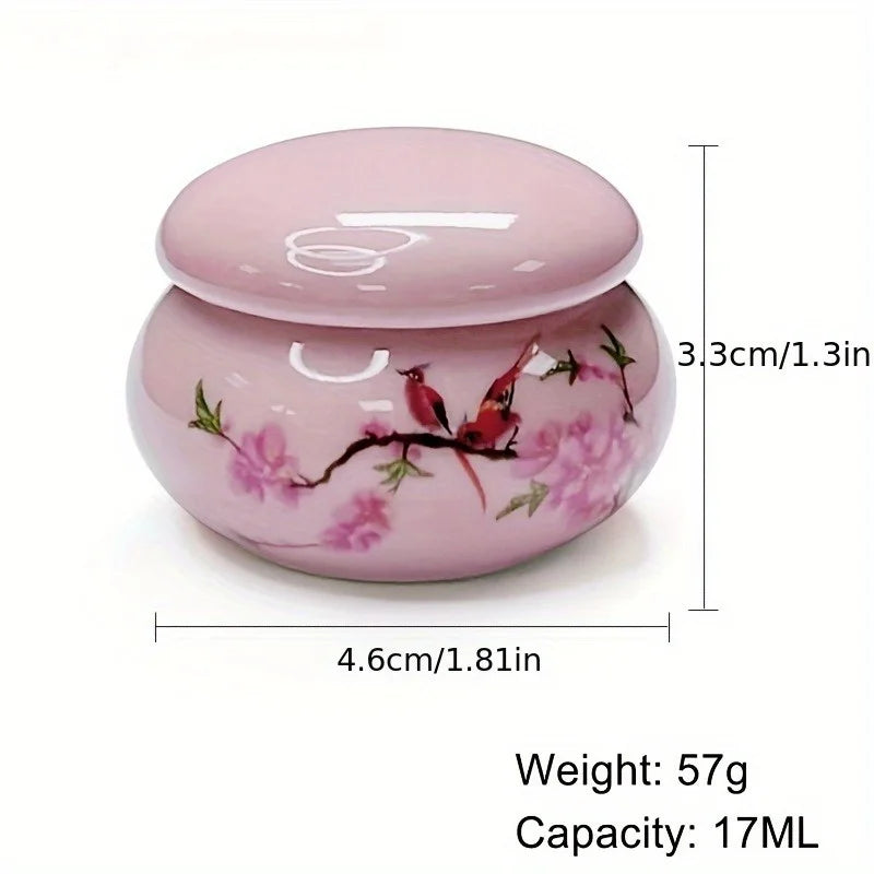 Ceramic Dappen Dish with Lid – Nail Art Acrylic Liquid Cup Nail Art Tool Axl