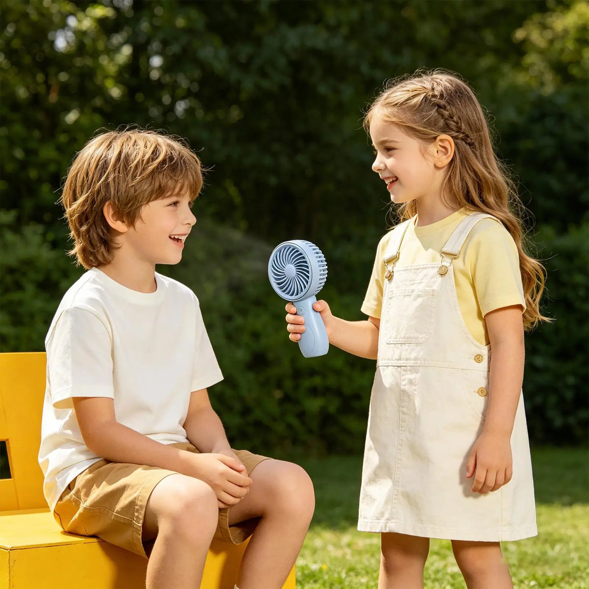 3-Speed Mini Handheld Fan – USB Rechargeable Portable Fan Handheld Fan Axl
