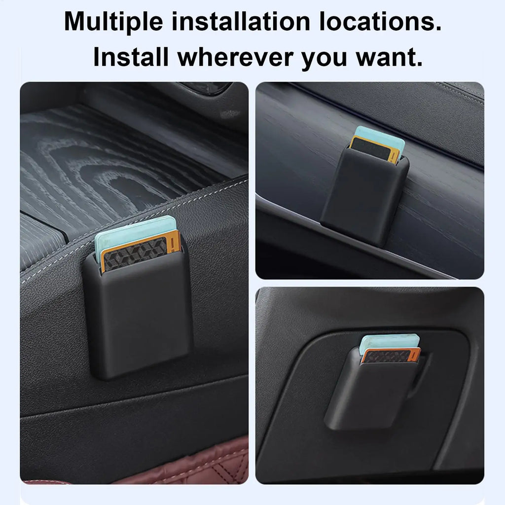 Car Card Organizer – Adhesive Registration Card Holder Car Interior Organizer Axl