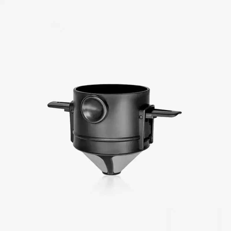 Foldable Titanium Coffee Dripper – Reusable, No Paper Filter Coffee Dripper Axl Black