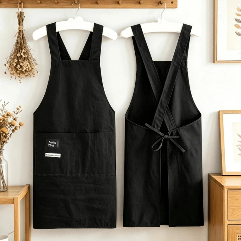 2-Pack Kitchen Cross Apron – Breathable with Large Pocket Kitchen Apron Set Axl