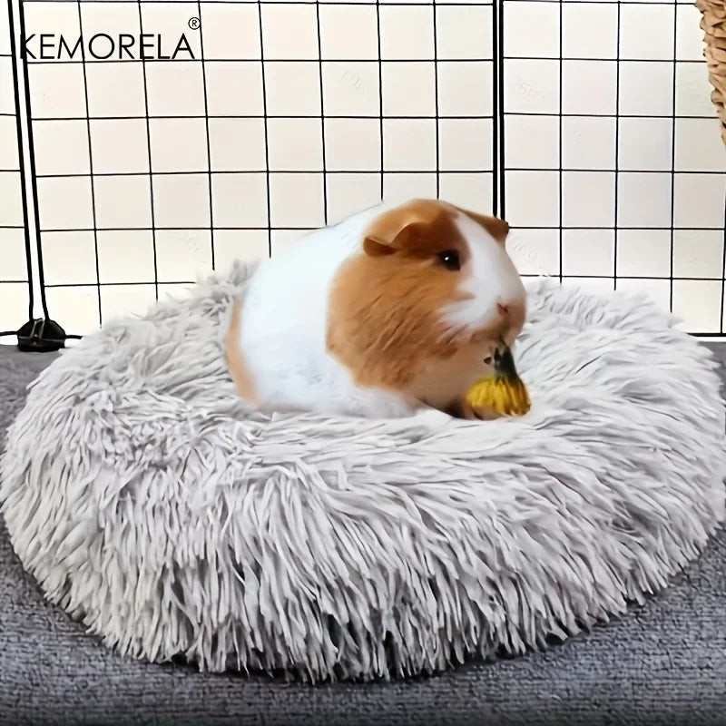 Ultra-Soft Plush Pet Nest – Warm Bed for Small Animals Small Animal Bed Axl Light Grey 30CM