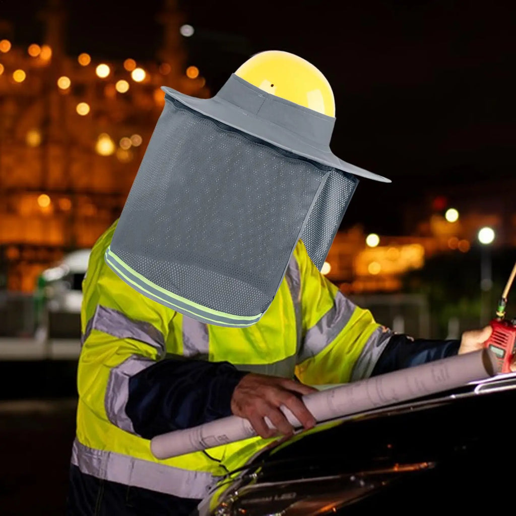 Hard Hat Sun Shade Neck Shield UPF50+ Breathable Visor Hard Hat Sun Visor Axl