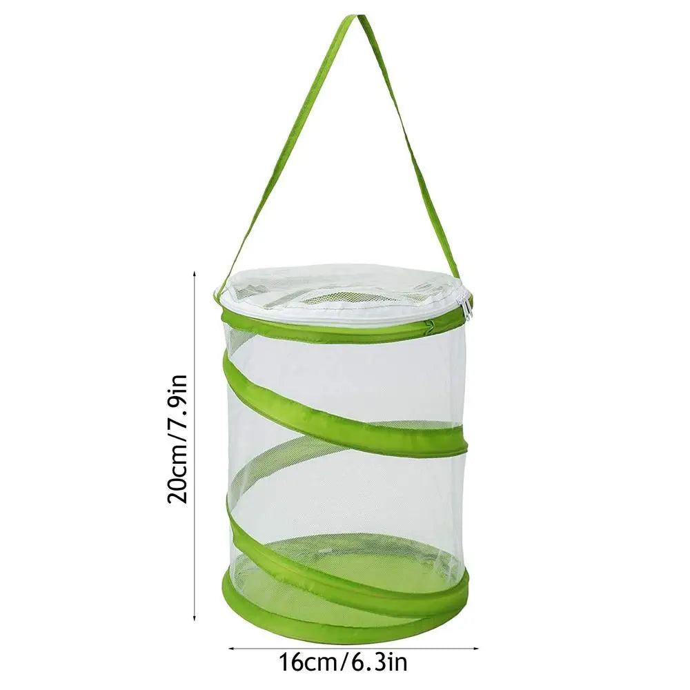 Foldable Butterfly Habitat Cage – Clear Mesh Caterpillar Enclosure Insect Habitat Cage Axl 1pcs