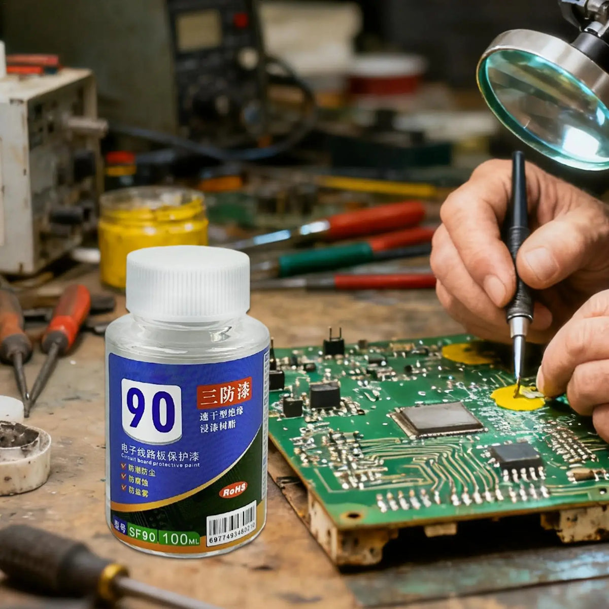 Clear Conformal Coating for PCB Circuit Board – 100ml & 250ml Conformal Coating Axl