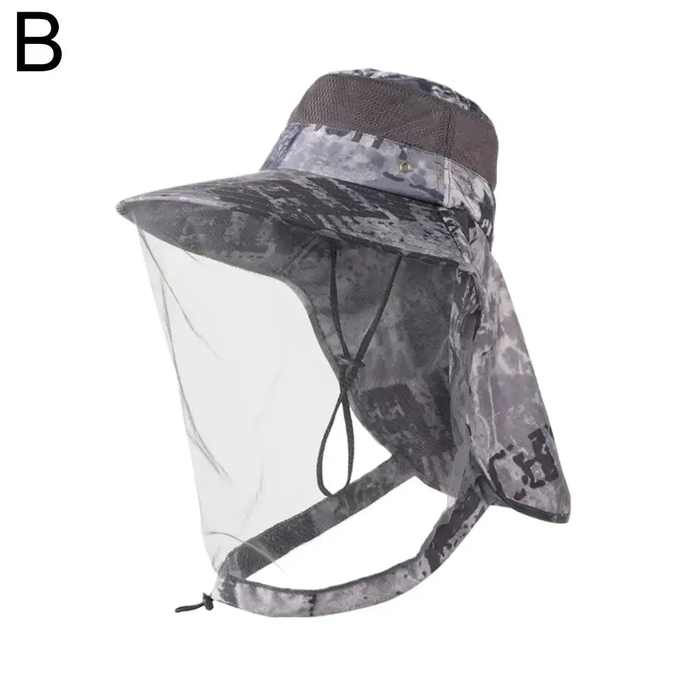 UPF50+ Beekeeping Hat with Mesh Face Shield | Fishing Outdoor Sun Protection Hat Axl B