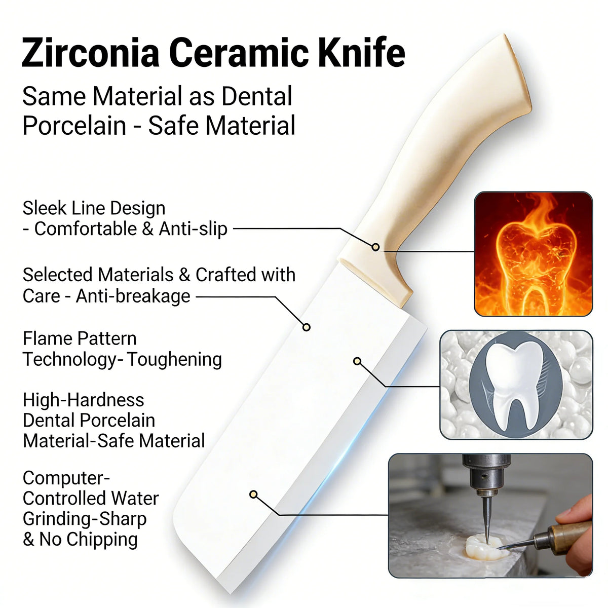 Japanese Ceramic Paring Knife – Sharp Fruit & Veg Kitchen Knife Ceramic Paring Knife Axl