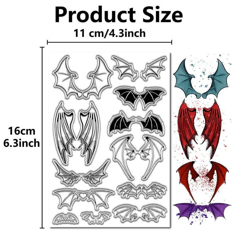 ATC Frames Clear Stamp – Vintage Butterfly & Flowers Journaling Clear Silicone Stamp Axl AECH04-05469