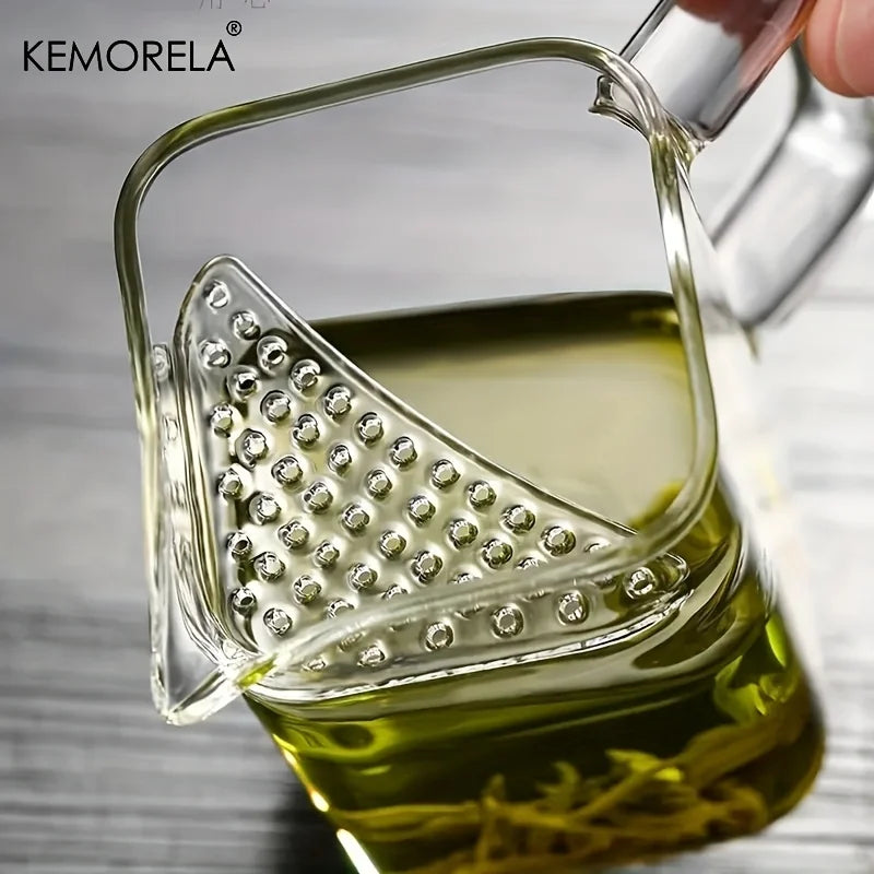 Borosilicate Glass Tea Cup 2-in-1 Teapot & Infuser | KEMORELA Glass Tea Infuser Cup Axl