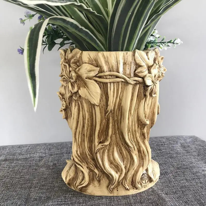 Goddess Statue Flower Pot – Resin Succulent Planter & Vase Decorative Planter Axl