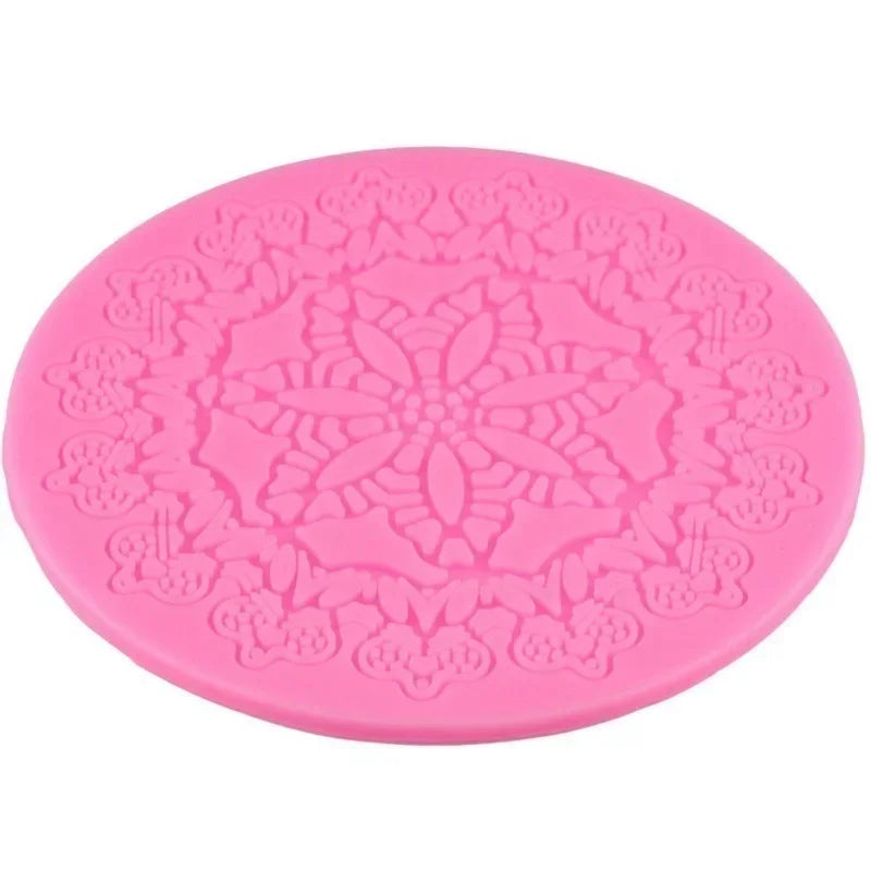 Crown Silicone Lace Cake Mold – Fondant Decorating Mat Silicone Cake Mold Axl