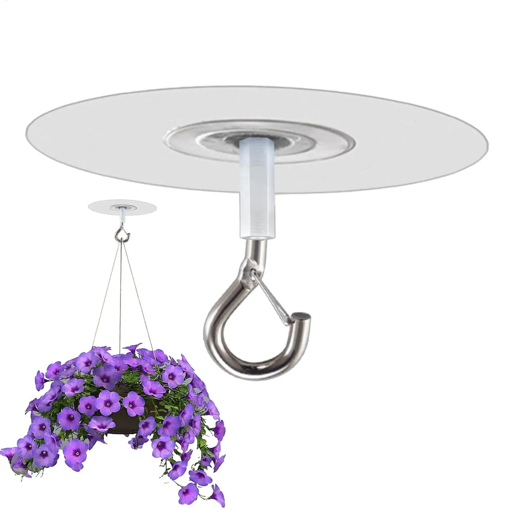 Adhesive Ceiling Hooks – No-Drill Hook for Plants & Lights Adhesive Ceiling Hook Axl