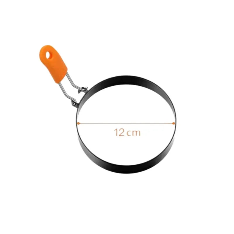 Stainless Steel Egg & Pancake Ring Mold | Breakfast Cooking Tool Egg & Pancake Mold Axl 12cm-4.7inch orange