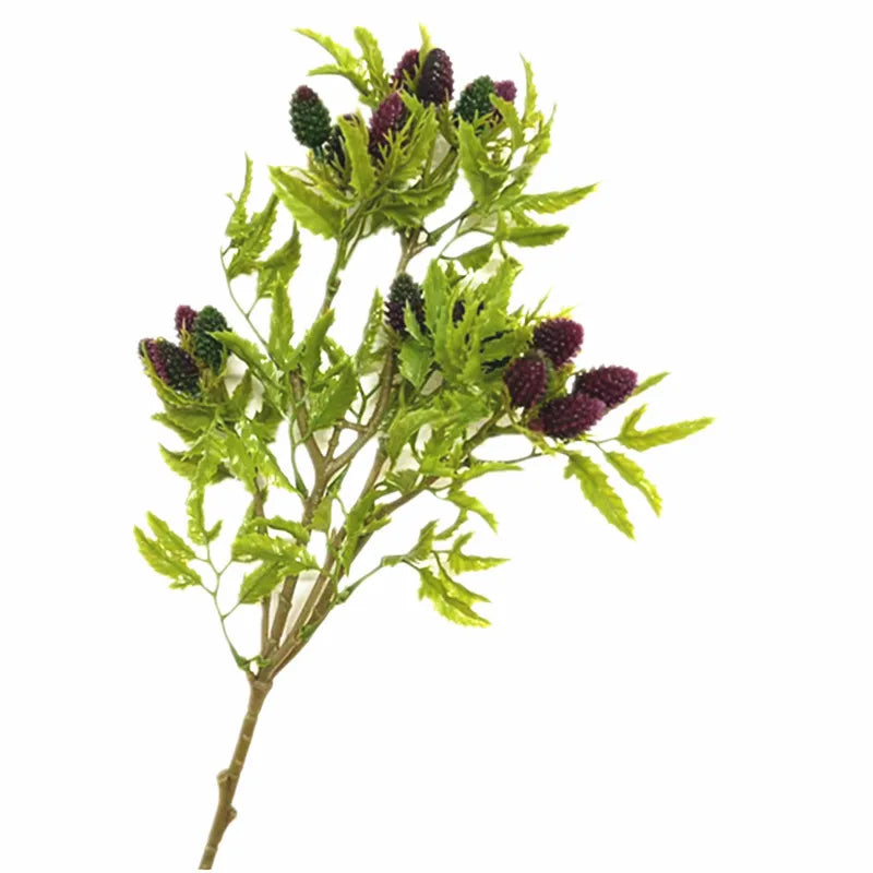 Artificial Berry Branch 3-Fork Stem – Wedding Floral Décor Artificial Floral Stem Axl