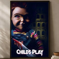 Chucky Horror Movie Self-Stick PVC Wall Poster – HD Waterproof Wall Art Poster Axl White14 15X20cmNoframe