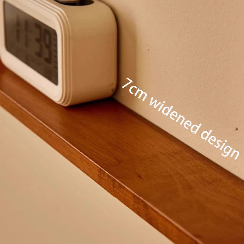 Solid Wood Floating Wall Shelf | Nordic Scandinavian Style Floating Wall Shelf Axl