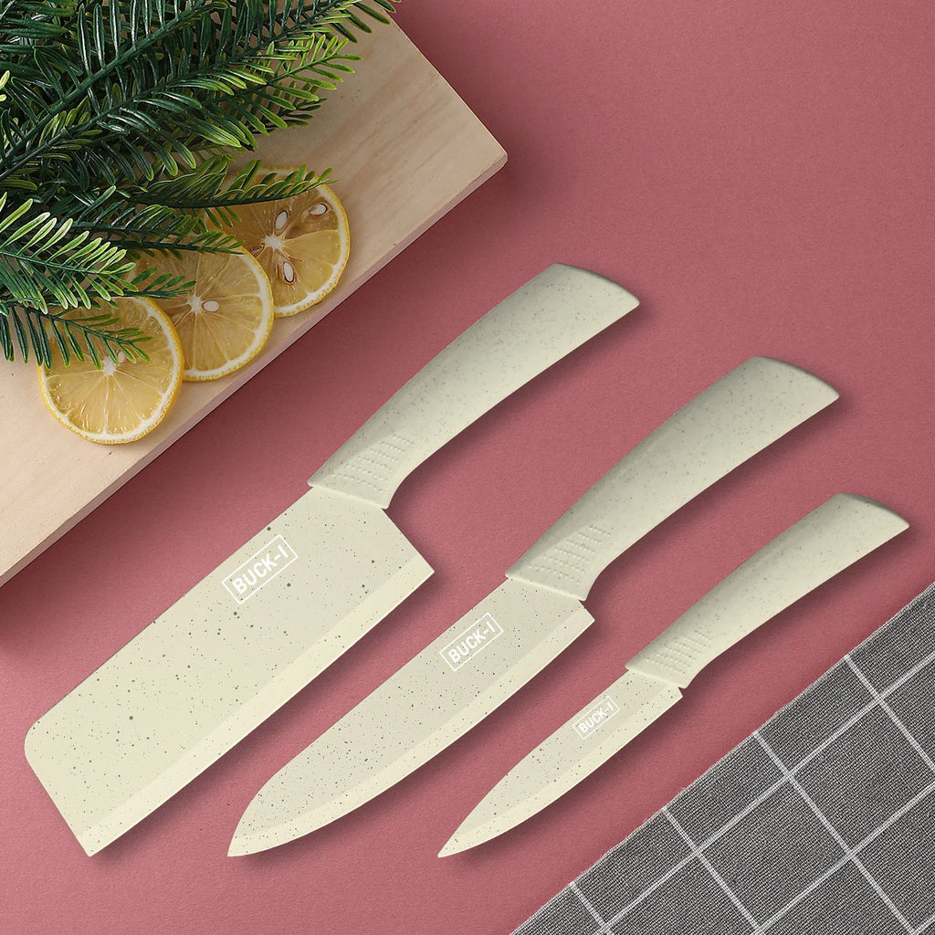3-Piece Kitchen Knife Set – Stainless Steel Chef & Fruit Knives Kitchen Knife Set Axl
