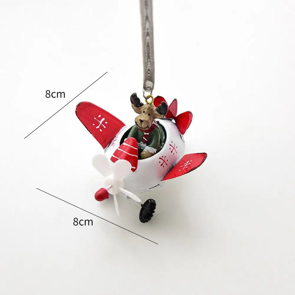 Santa Claus Airplane & Mailbox Christmas Hanging Ornament Christmas Ornament Axl
