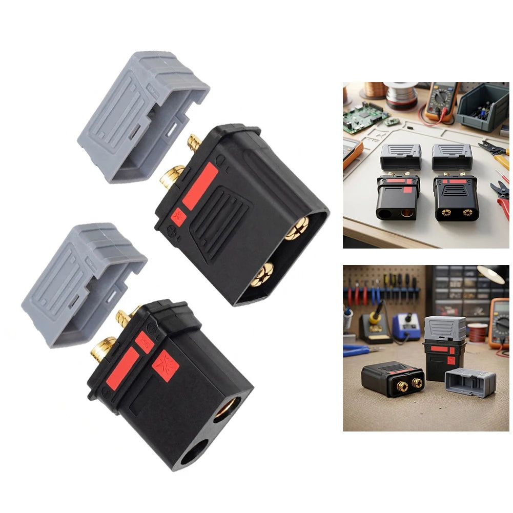 QS10P-L Anti-Spark Connector Pair – High Current RC & Battery Anti-Spark Connector Axl