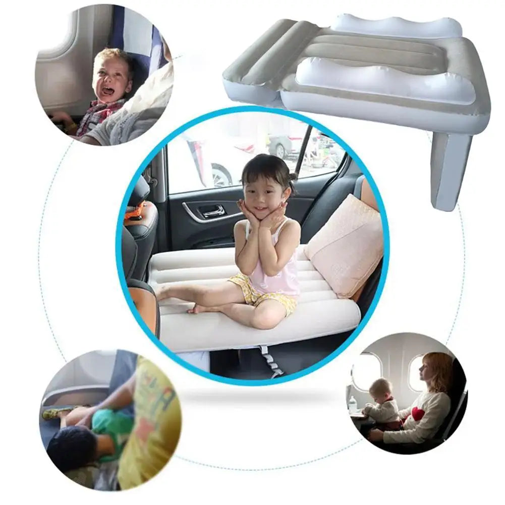 Toddler Inflatable Airplane Bed & Travel Seat Extender Mattress Toddler Travel Bed Axl
