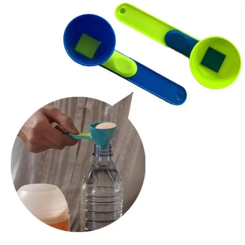Leak-Proof Protein Powder Scoop – Sliding Funnel Measuring Spoon Measuring Spoon Axl