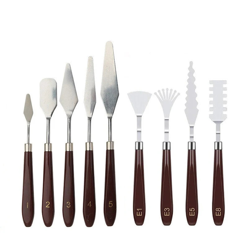 Stainless Steel Palette Knife Set – Oil Painting Spatula Tools Palette Knife Set Axl One size A5