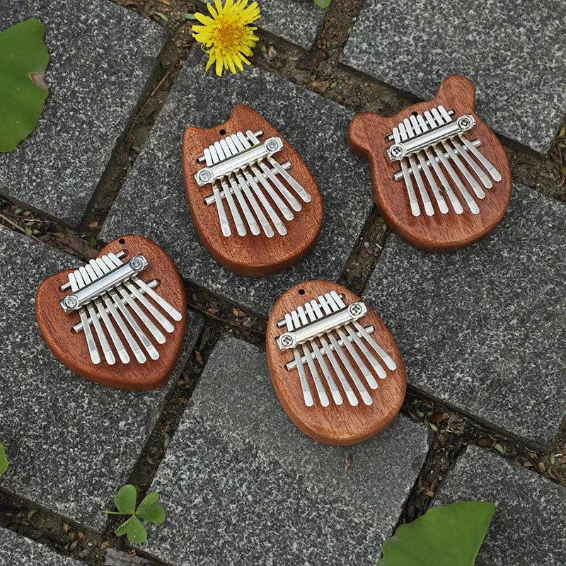 8-Key Mini Kalimba Thumb Piano Keychain – Gift for Kids Mini Kalimba Keychain Axl