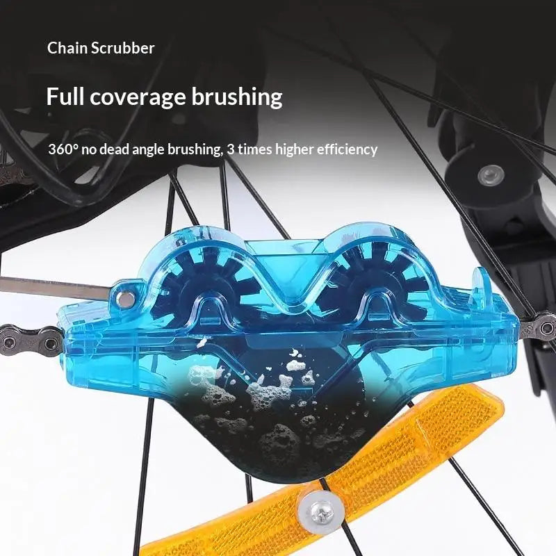 Bicycle Chain Cleaner Brush – Multi-Function Bike Maintenance Kit Bike Cleaning Tool Axl