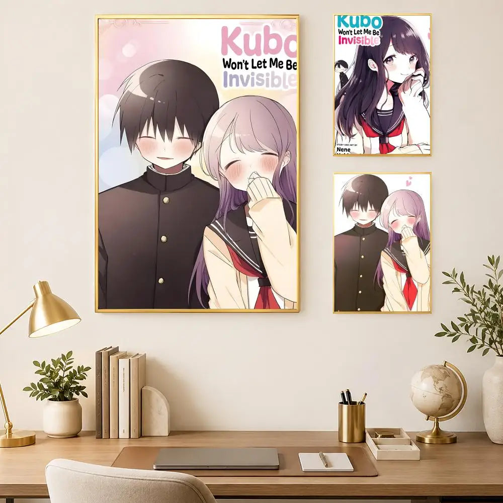 Kubo Won't Let Me Be Invisible HD PVC Self-Stick Wall Poster Wall Art Poster Axl