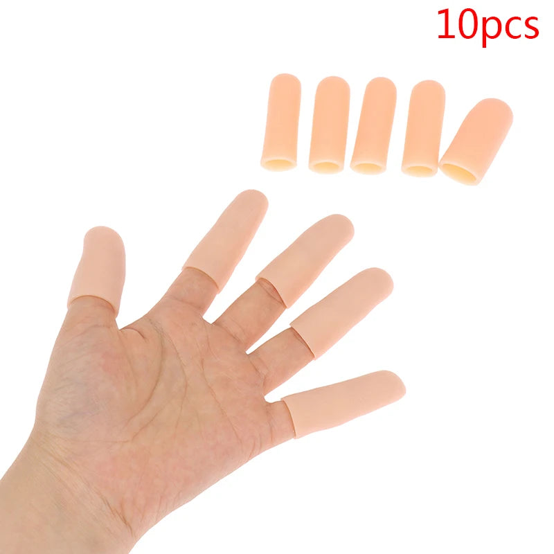 Silicone Gel Finger Protectors 10-Pack – Thumb & Toe Caps Finger Toe Protectors Axl