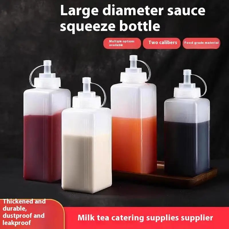 Squeeze Sauce Bottles 600/800/1000ml – Wide Mouth Condiment Dispenser Squeeze Sauce Bottle Axl