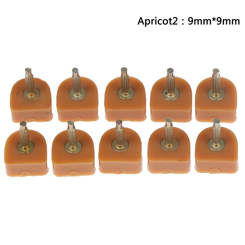10 Pcs High Heel Shoe Repair Tips – TPU Replacement Lift Taps Heel Repair Tips Axl 9mmx9mm Apricot