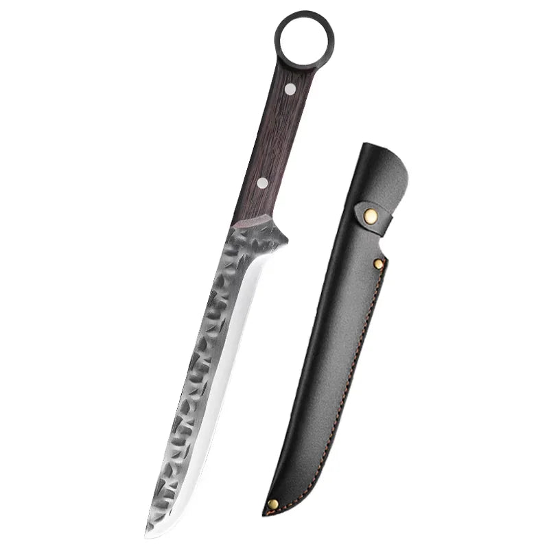 Handmade Forged Boning Knife – Stainless Steel & Wood Handle Boning Knife Axl 1pcs A