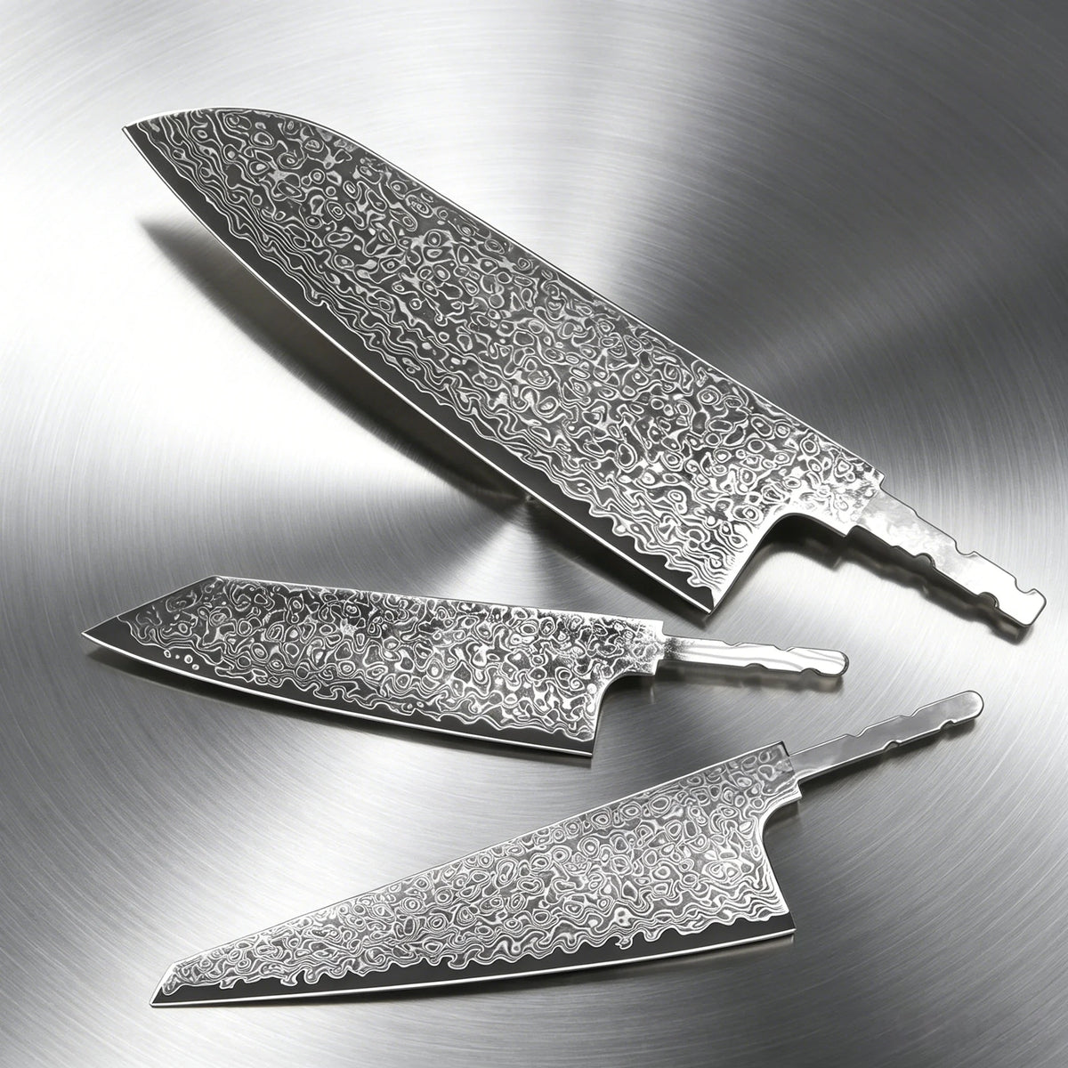 67-Layer Damascus Steel Knife Blank – Hand Forged Chef Blade Damascus Knife Blank Axl