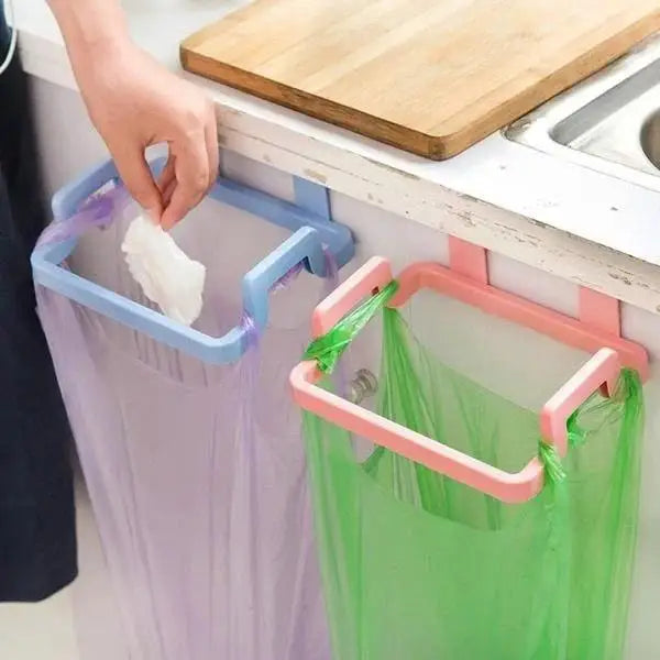 Cabinet Door Trash Rack – Punch-Free Kitchen Organizer Cabinet Door Organizer Axl