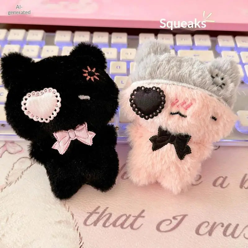 Kawaii Plush Cat Keychain – Cute Bag Charm & Backpack Pendant Plush Keychain Charm Axl
