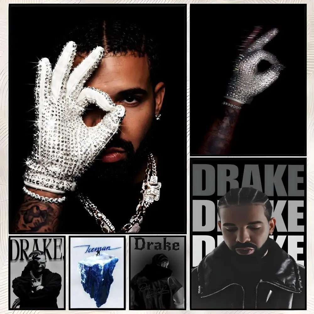 Drake HD Self-Stick PVC Wall Art Poster – Waterproof Decor Wall Art Poster Axl