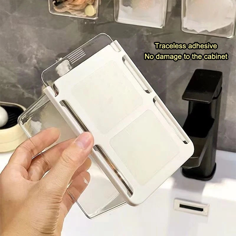 Transparent Pull-Out Drawer Storage Box for Bathroom Cabinet Bathroom Storage Box Axl