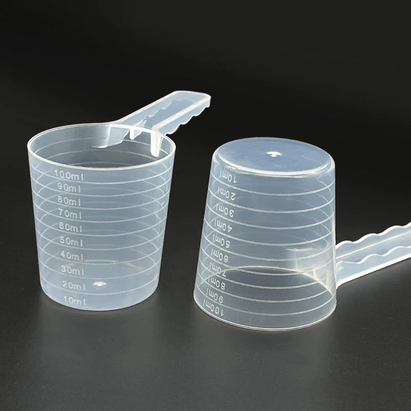 Transparent Pet Measuring Spoon with Scale 50g 100ml Pet Measuring Spoon Axl