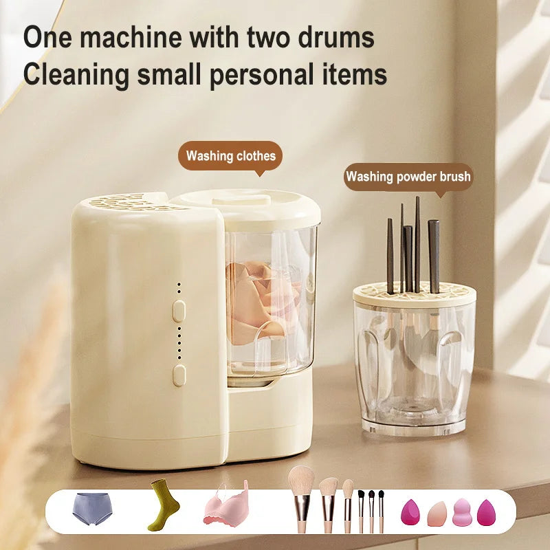 USB 2-in-1 Electric Makeup Brush Cleaner & Mini Washing Machine Makeup Brush Cleaner Axl