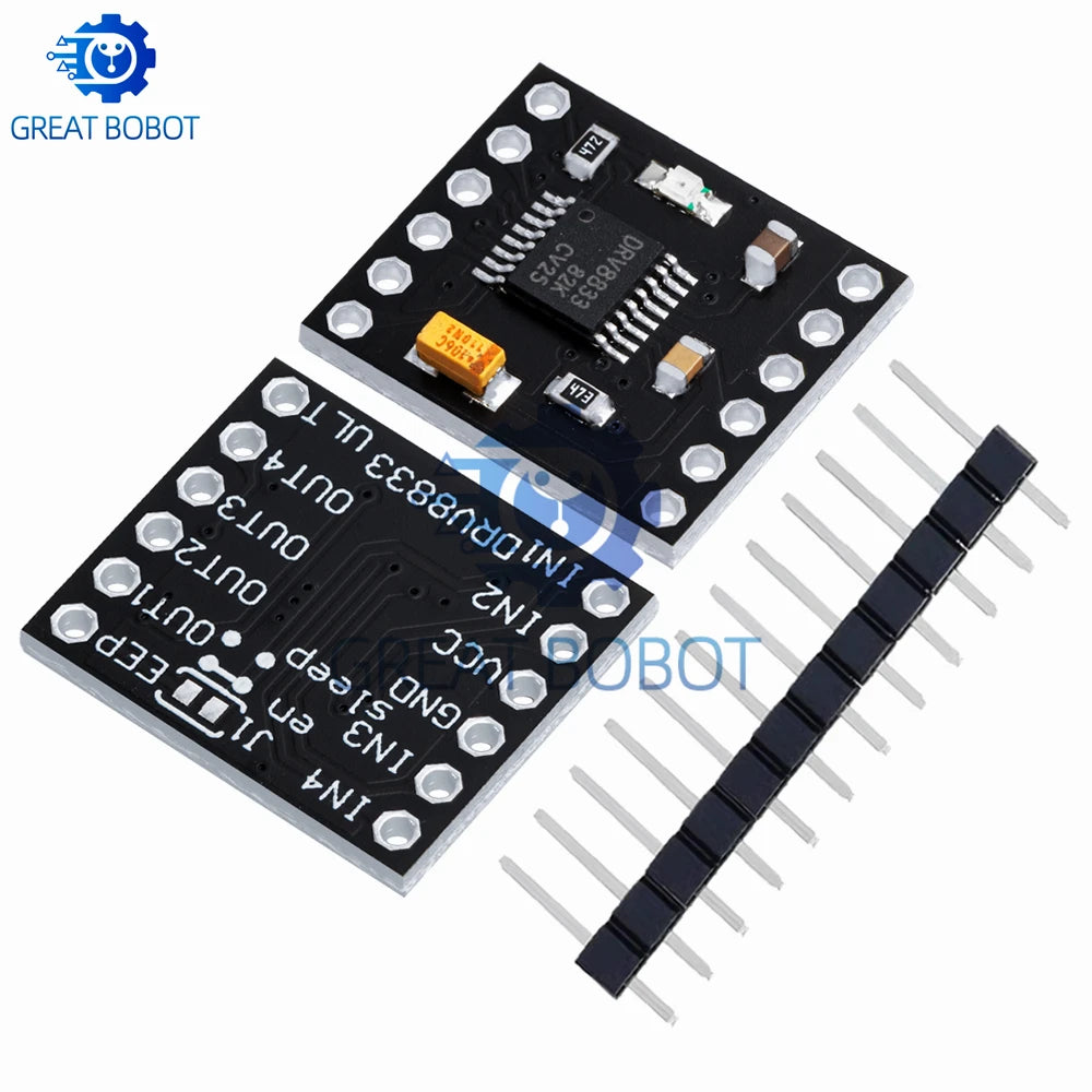 DRV8833 2-Channel DC Motor Driver Module – 1.5A, 3V–10V Motor Driver Module Axl