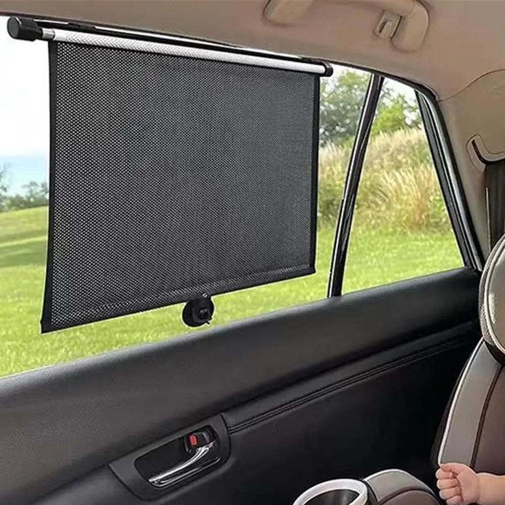 Retractable Car Side Window Sunshade | UV Block & Heat Shield Car Window Sunshade Axl