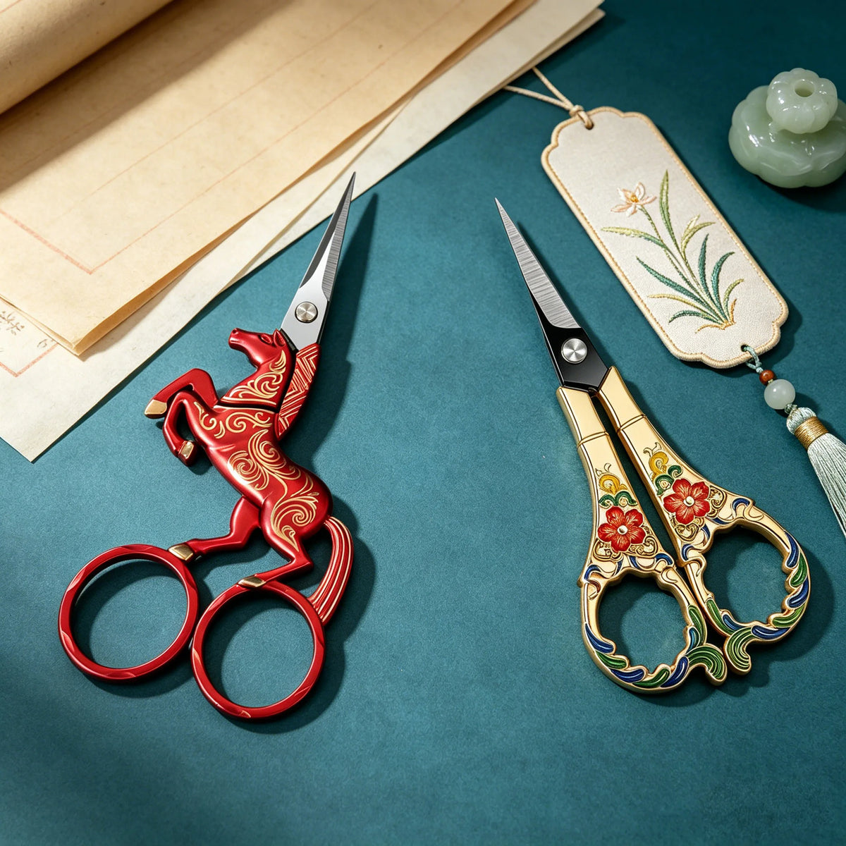 Horse-Shaped Sewing Scissors – Stainless Steel, 1 or 2 Pack Sewing Scissors Axl Scissors-2PCS