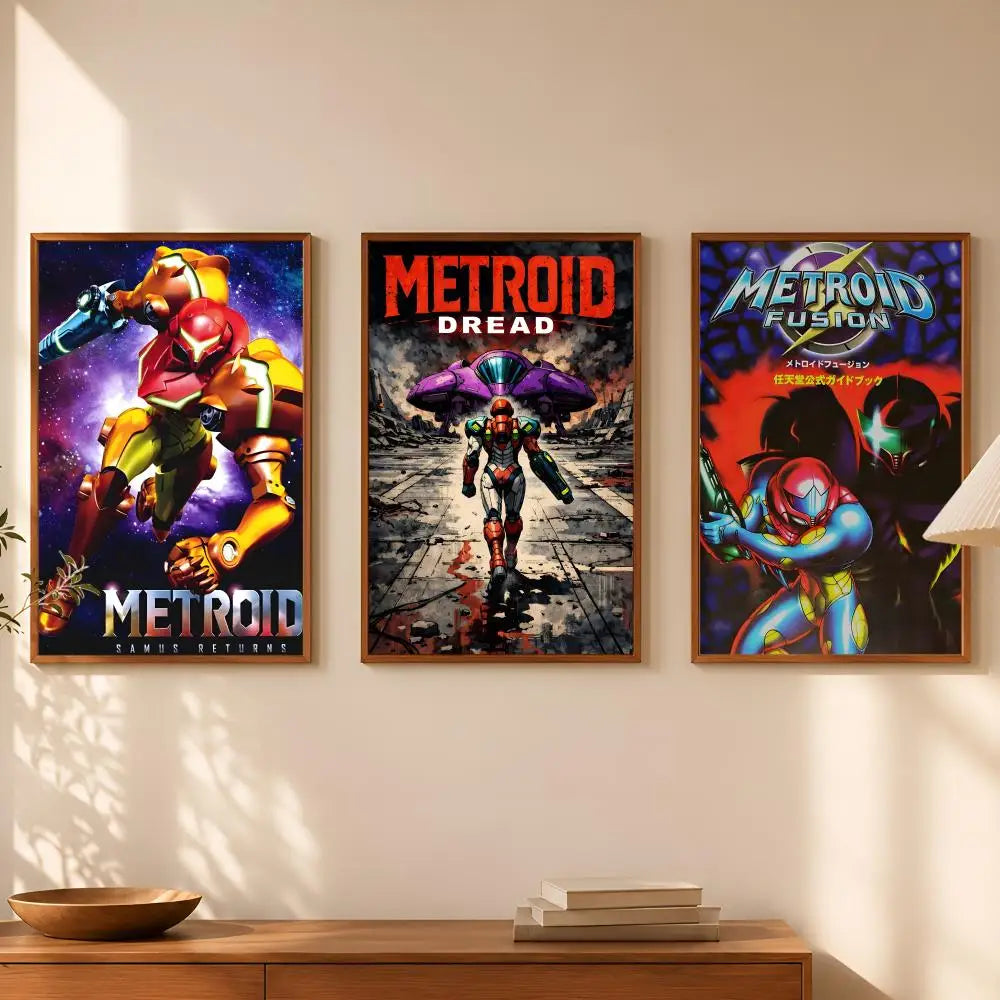 Metroid Self-Stick HD PVC Wall Poster – Waterproof Home Decor Wall Art Poster Axl