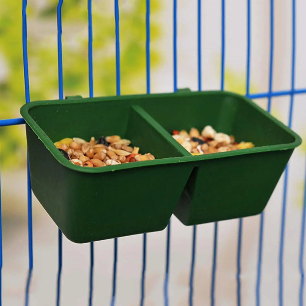 2-in-1 Parrot Food & Water Bowl | Bird Cage Feeder Cup Bird Cage Feeder Axl