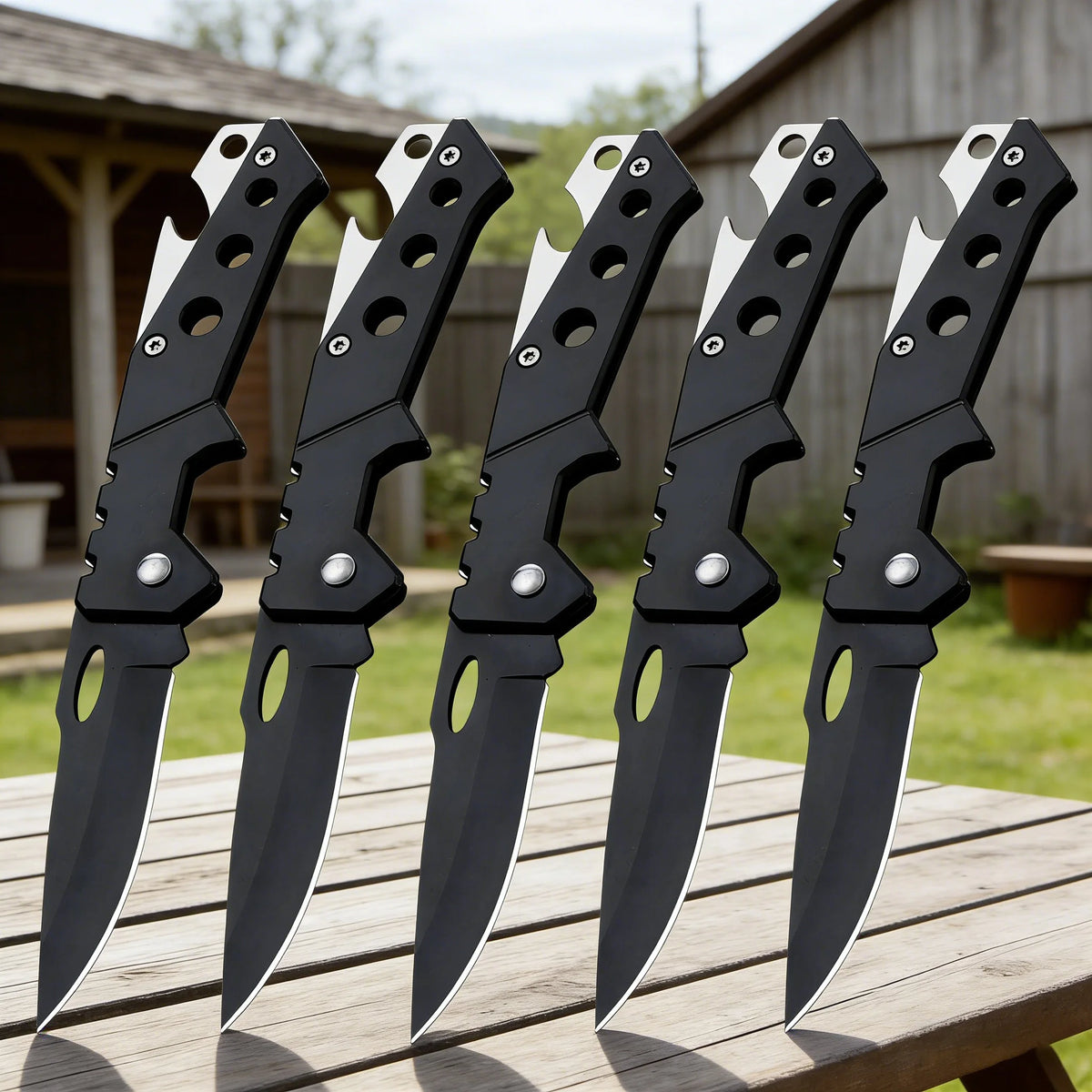 Multi-Tool Folding Utility Knife – Stainless Steel Camping Blade Folding Utility Knife Axl
