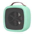 500W PTC Ceramic Mini Heater – Quiet Portable Warm Air Fan Portable Space Heater Axl SKU-01-Green 100V-240V EU Plug Type C