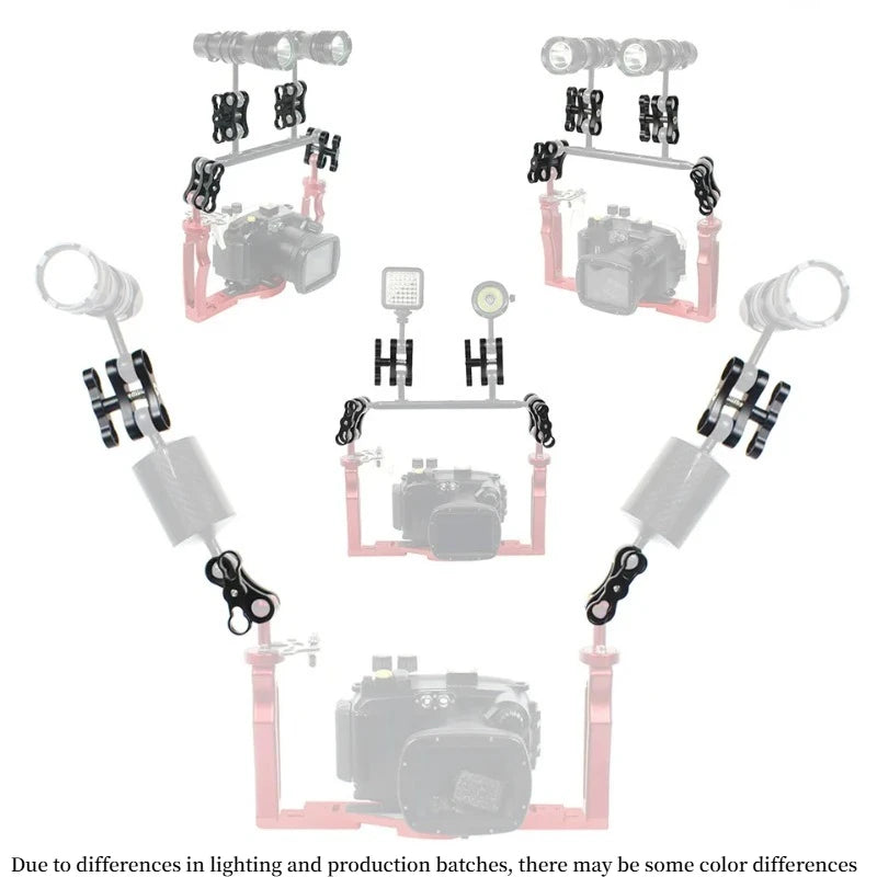 Underwater Ball Head Arm Clip Bracket for GoPro, DJI & SLR Camera Mount Bracket Axl