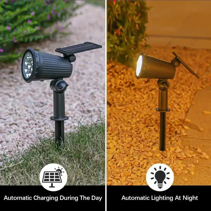 9 LED Solar Spotlight IP65 Waterproof Outdoor Garden Pathway Lamp Solar Garden Spotlight Axl