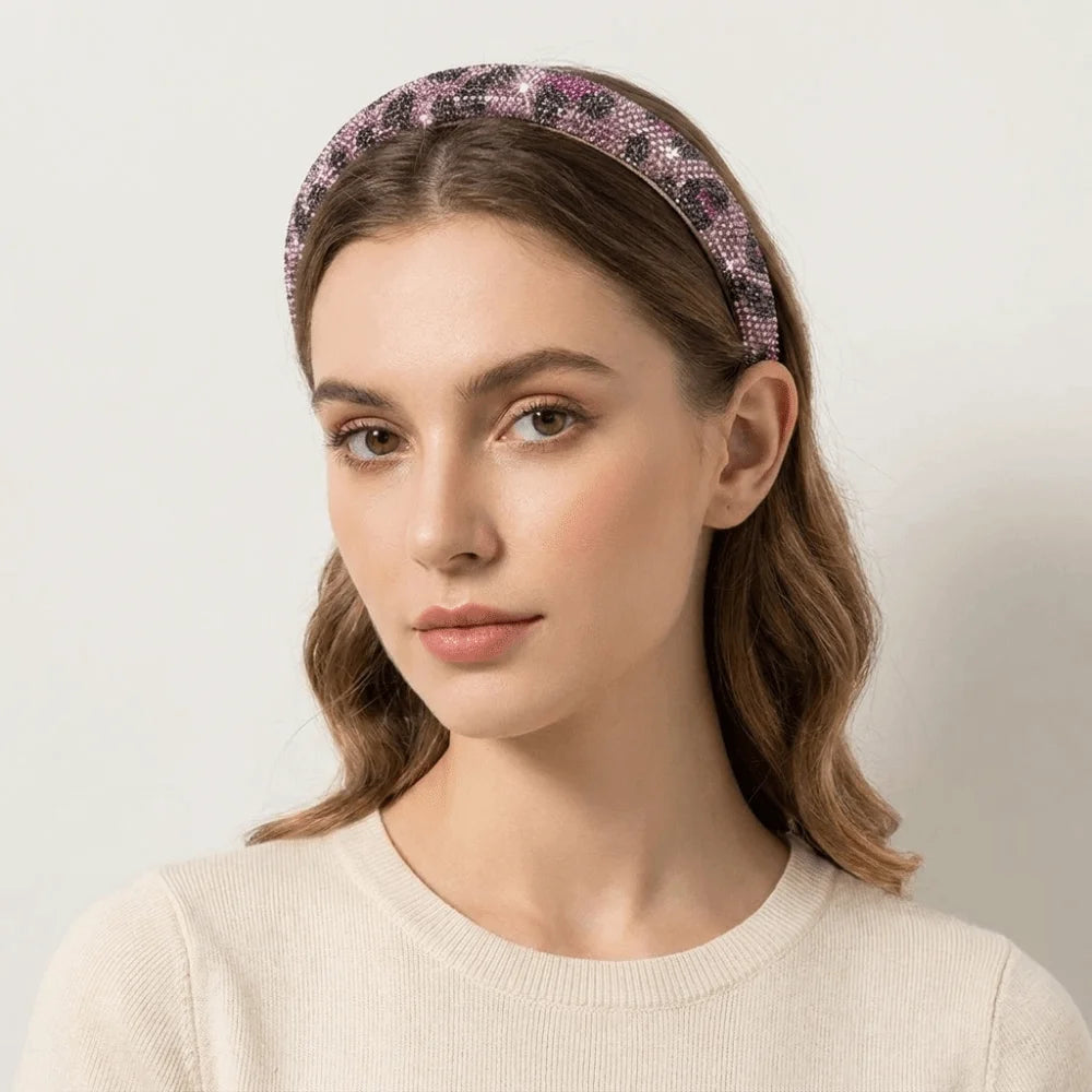 Sparkly Rhinestone Headband – Baroque Wide Hairband for Women Rhinestone Headband Axl